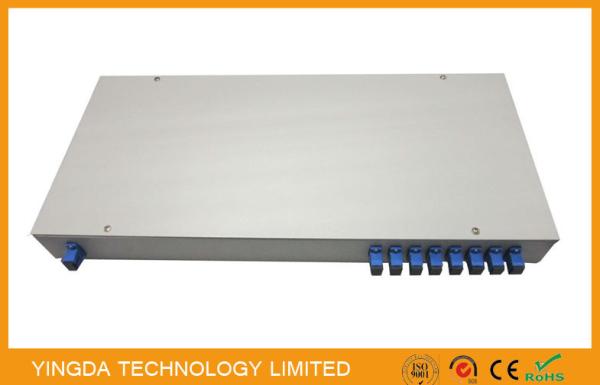 ODM Fiber Optic PLC Splitter In 19 inch Rack Patch Panel 1u Sc / Apc Terminated