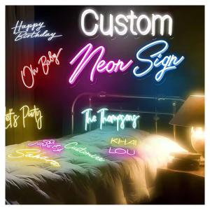 Wholesale 15MM 10mm Tube Neon Led Light Sign Vertical Horizontal Hanging 12V Light Up Name Sign from china suppliers