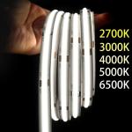 12V 24V LED COB Strip Light Single Colour Flexible 3000K 4000K 6500K