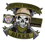 Heat Cutting Skull Custom Motorcycle Vest Patches Camouflage Material
