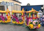 Funny Kiddie Ride Amusement Game Machines Fiberglass 14 Seats Electrical Track