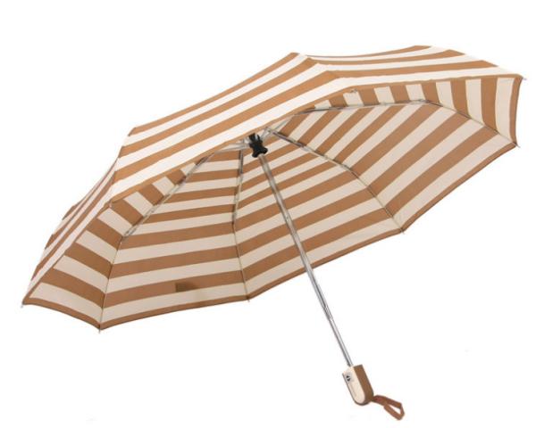 Stripe Pattern Lightweight Folding Umbrella Color Waterproof Electric Bike