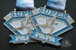 Custom Virtual Marathon Sport Metal Award Medals Glitter Color Medallion With
