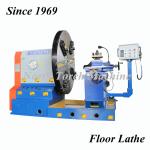 Large Facing Flange Cnc Turning Lathe Machine Flat Bed Long Lifespan