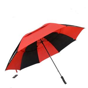 Wholesale Strong Golf Type Vented Canopy Umbrella Compact 8 Ribs Rubber Coating Handle from china suppliers