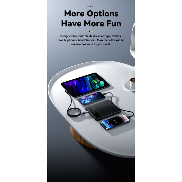 ESSAGER PB905 Series 4 Ports 20000mAh Power Pack Portable Power Bank with Private Mold and TYPE-C Input Interface