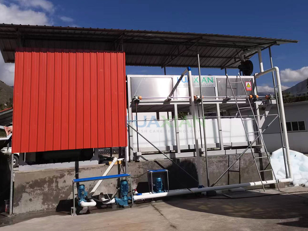 Direct Cooling Ice Block Making Machine Water Cooled 10 Tons For Ice Plant