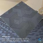 UV Resistant Polypropylene Garage Floor Tiles Black Industrial Interlocking