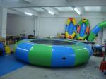 China Inflatable Water Trampoline Water Sport Toys , Inflatable Water Games