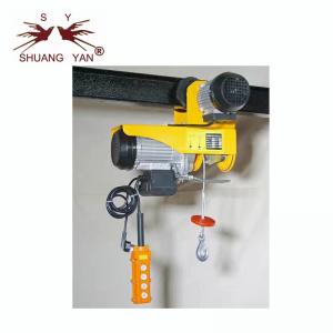 China 250kg 500kg Mini Electric Cable Hoist Trolley Hand Pushed Power Source on sale