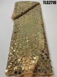 Senegal/ghana Lace for Dress Fashion Organza Lace Sequins Mesh African Lace