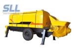 Diesel Engine Compact Concrete Pump , Construction Concrete Pump Color