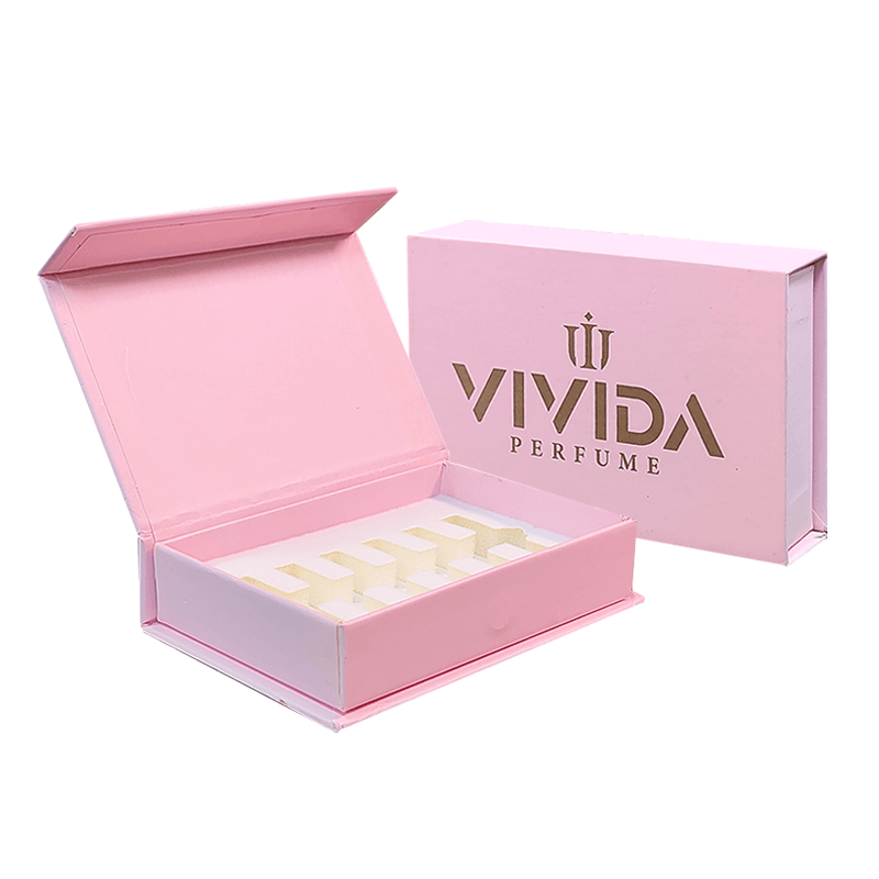 Custom Order Accepted 5ml 8ml 10ml Perfume Gift Sets Packing Boxes with Sponge Liner