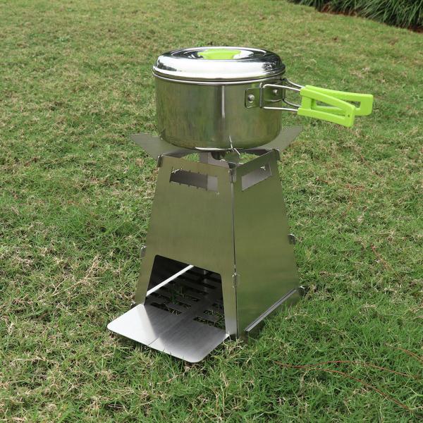 Portable Camping Stainless Steel BBQ Grill with Not Coated Finishing and Folding