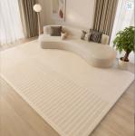 Japanese Wabi-Sabi Stripes Warm Color System Pattern Carpets For Living Room