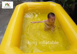 Wholesale Yellow Double Tubes Blow Up Swimming Pool For Children In Backyard from china suppliers