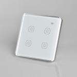 Tuya Wifi Zigbee 4 Gang Smart Switch UK / EU Standard Curved Surface Touch