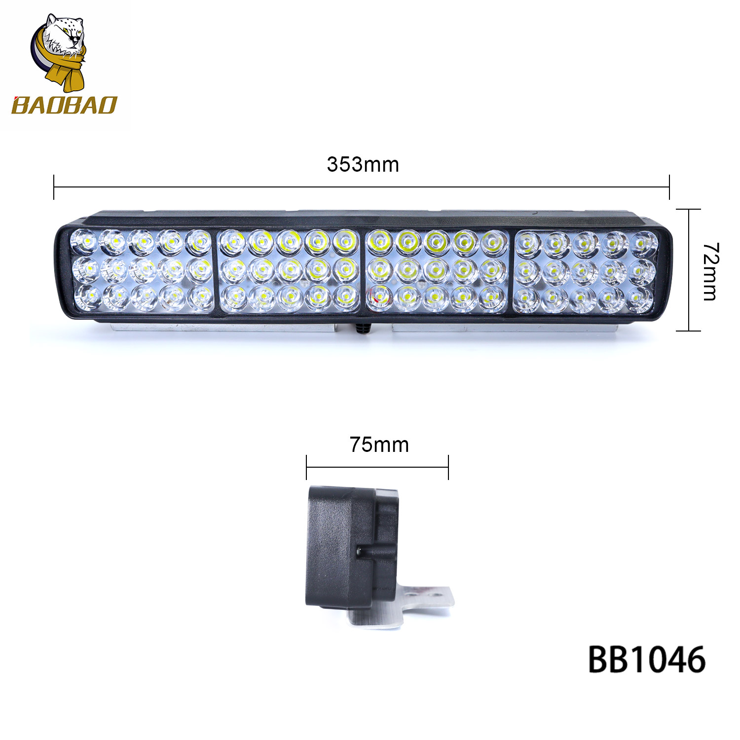 Red Blue White Yellow Flash 12V 4x4 SUV Car Off Road Work Lights