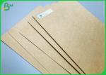 Pure Pulp Brown Color 170gsm 200gsm Unbleached Craft Paper Roll 120cm Width