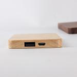 Bamboo Design Wooden Phone Charger 6000mAh Capacity OEM / ODM Supported