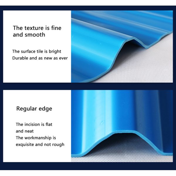 PVC S Tile Roof Panels 1.8mm Thickness 1130mm Width