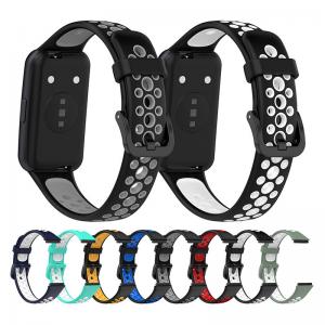 China TPU Material Silicone Rubber Watch Strap Bands For Huawei 7 Double Color on sale