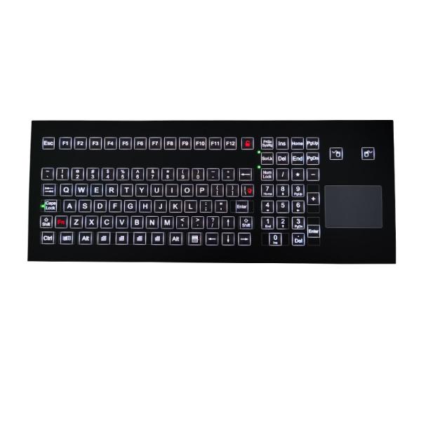 108 Keys Ruggedized Industrial Membrane Keyboard OMRON Switch Technology With