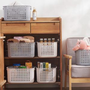 Wholesale Eco Friendly Small Rectangular Plastic Baskets Stationery Organiser from china suppliers