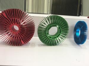 Wholesale Red Anodized Aluminum Sunflower Radiator Led Cylindrical Heat Sink For Tracking Light from china suppliers