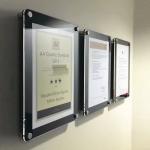 Decoration Floating Acrylic Photo Wall Frames 13'' X 16'' With Metal Standoffs
