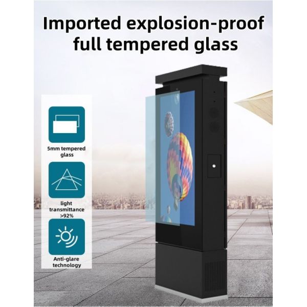 65 inch Drive Thru Restaurants Menu Board lcd outdoor screen Waterproof Kiosk Touch Order Screen Lcd Display Advertising