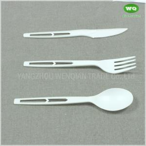 Wholesale high quality 6 Inch Disposable Nature Color PLA Cutlery Sets-New Product Ideas Eco Friendly Cutlery Knife Fork And Spoon from china suppliers