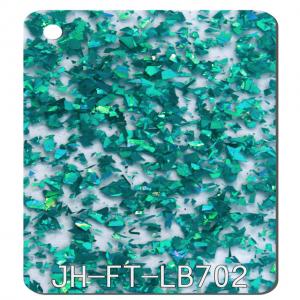 Wholesale Custom Glitter 3mm Thick Acrylic Sheet Transparent Blue SGS from china suppliers