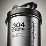 500/750ML Easy To Carry Silver Custom Stainless Steel Protein Shaker Bottle
