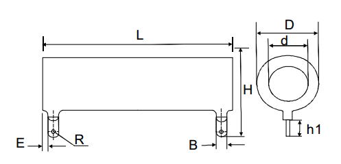 High Power Glazed Ceramic Tube Wire Wound Resistors 200W
