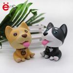 Cute bobble head toys for car dashboard Puppy Shaped Plastic PVC Material