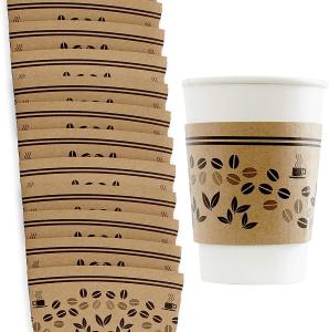 Wholesale Coffee Disposable Paper Cup Holder Paper Coffee Custom Cup Sleeve from china suppliers