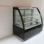 Mini Counter Cake Display Cabinet Sliding Door Direct Cooling