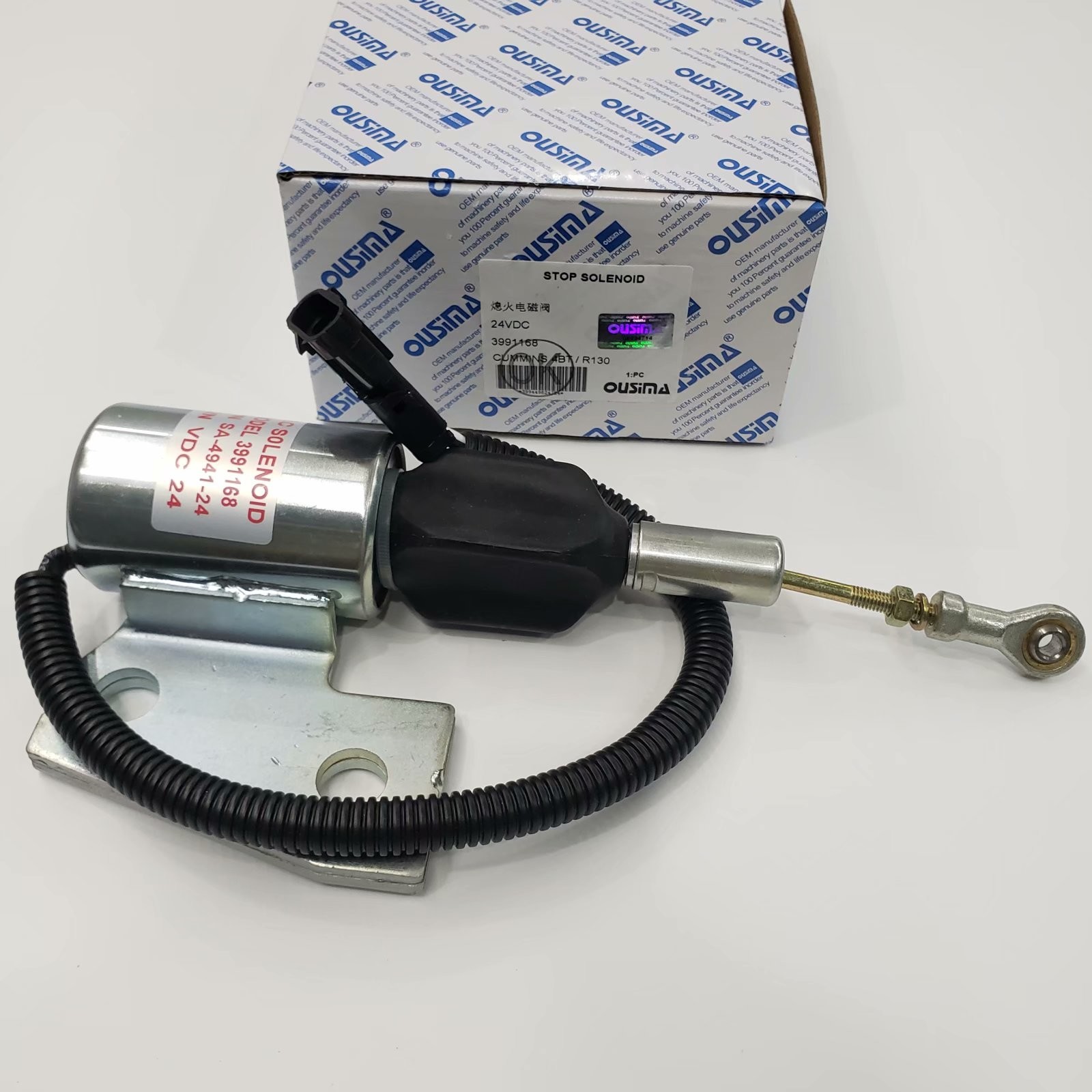 OUSIMA Fuel Shutdown Solenoid Valve 3991168 Stop Solenoid For CUMMINS 4BT R130