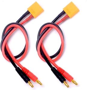 Wholesale XT90 Charging Cable XT90 to 4.0mm Banana Connector Adapter Charger Wire For FPV RC Power Supply from china suppliers