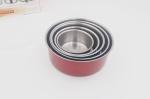 5pcs Kitchenware fresh keeping stainless steel storage box in fridge use fruit