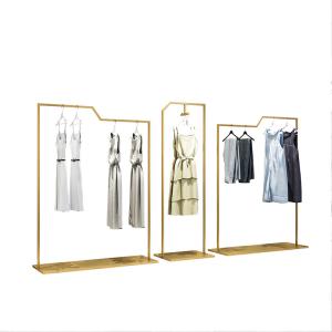 Wholesale Freestanding Metal Clothing Rack MDF With Baking Paint Material from china suppliers
