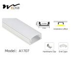 1m-3m 17x7mm Led Strip Aluminum Profile For Led Strip Lighting