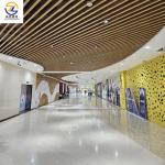 Square tube linear suspension metal aluminum ceiling decoration fireproof