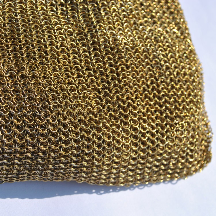 12m width Metal Mesh Ring Curtains 304 Stainless Steel Ring Mesh wearproof
