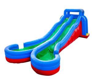 Wholesale Commercial Outdoor Inflatable Two Lane Water Slides With Pool from china suppliers