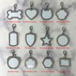 Personalized Aluminum Metal Dog Tag Sublimation Blanks With Diamonds