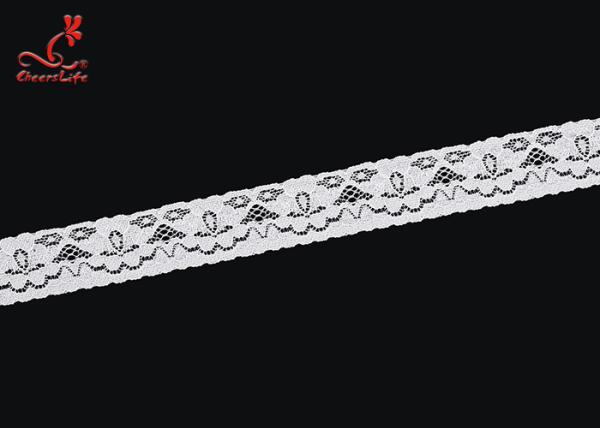 2cm Wide Nylon Elastic Lace Fabric Stretch Lace Trims Ribbon Garment Clothing