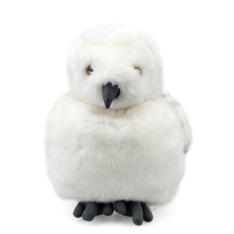 Head Rotatable White Feather Eagle Plush Toy 25cm