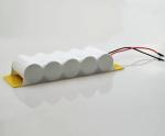 Side By Side 6.0 V Battery Pack D4000mAh Ni Cd With Backplane